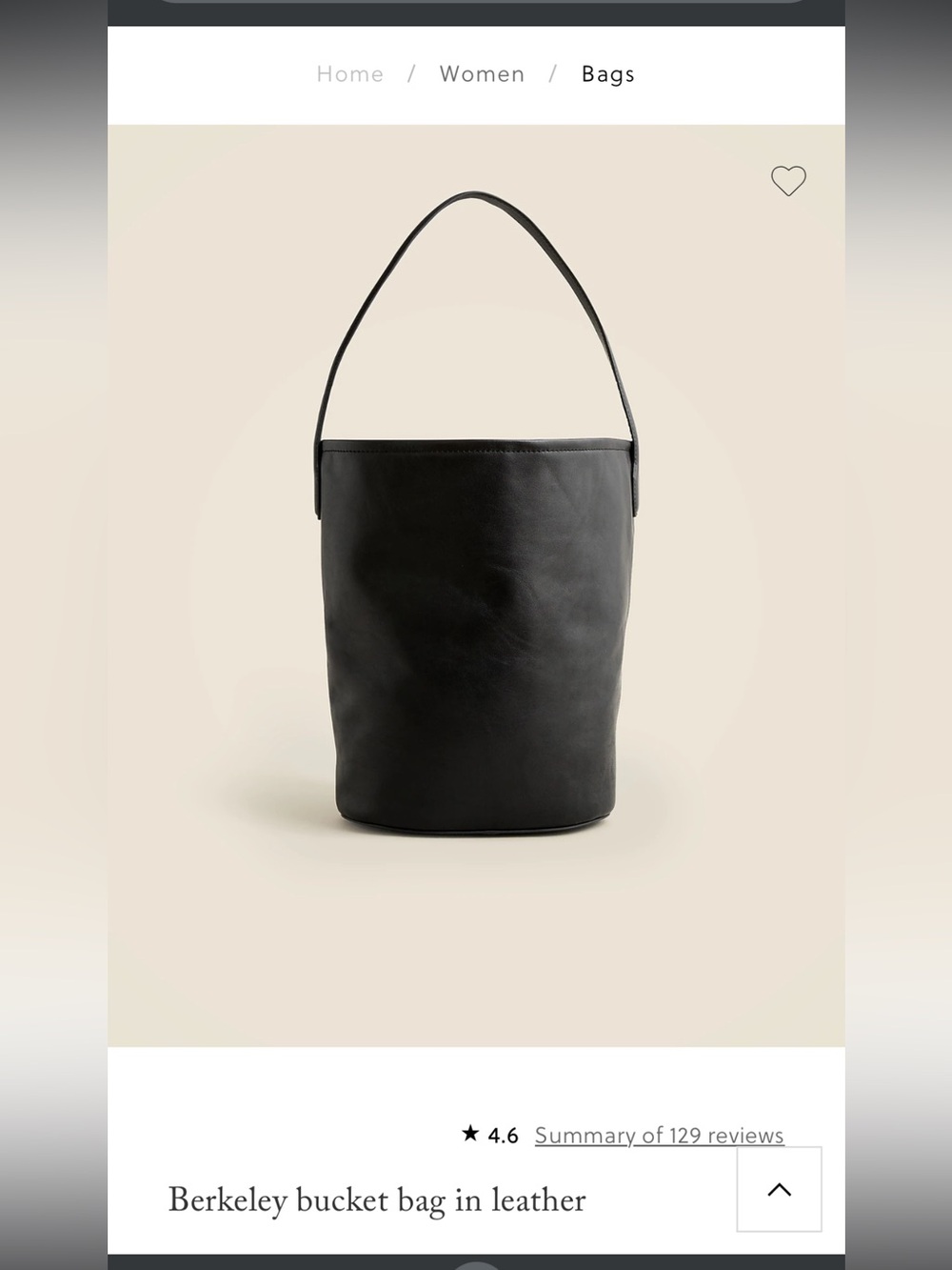 J. Crew Berkeley Suede and Leather Bucket Bag
